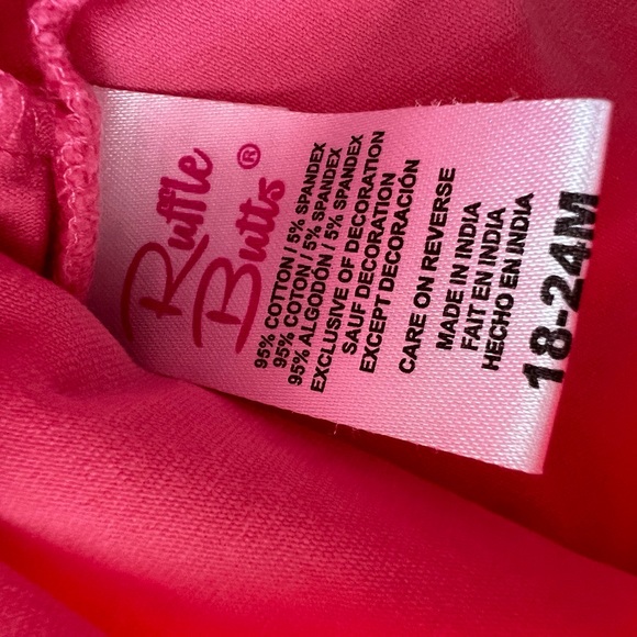RuffleButts Short Sleeve Pink Twirl Dress - Picture 7 of 7